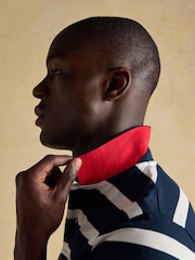 Joules Woody Navy/White Cotton Pique Polo Shirt - Image 3 of 9