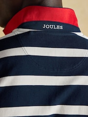 Joules Woody Navy/White Cotton Pique Polo Shirt - Image 4 of 9
