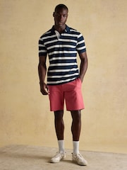 Joules Woody Navy/White Cotton Pique Polo Shirt - Image 6 of 9