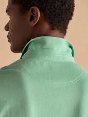 Joules Emmett Green Jersey Laundered Soft Touch Polo Shirt - Image 5 of 6