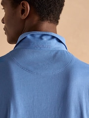 Joules Emmett Blue Jersey Laundered Soft Touch Polo Shirt - Image 5 of 6