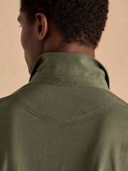Joules Emmett Khaki Green Jersey Laundered Soft Touch Polo Shirt - Image 6 of 7