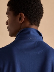 Joules Emmett Navy Jersey Laundered Soft Touch Polo Shirt - Image 5 of 6