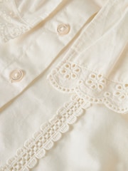 Name It White Collared Cotton Poplin Blouse - Image 5 of 5