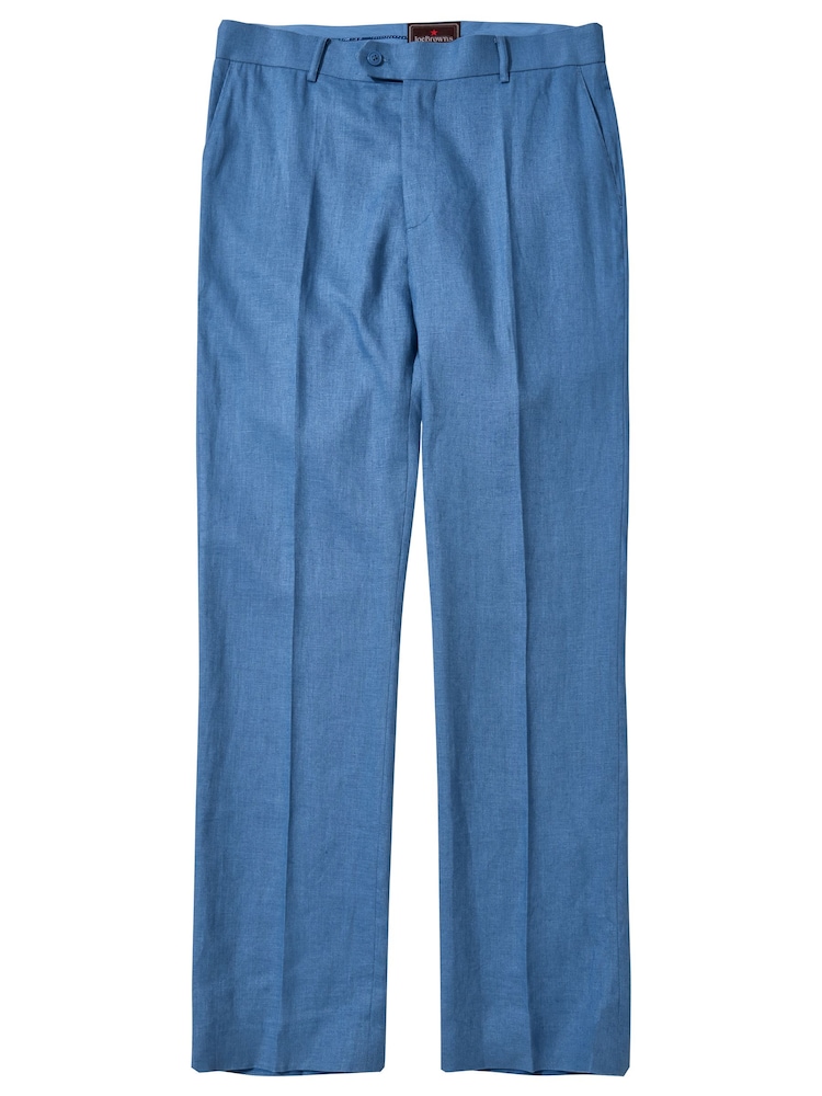 Joe Browns Blue Regular Fit Straight Leg 100% Linen Suit Trousers - Image 5 of 5 Joe Browns Blue Regular Fit Straight Leg 100% Linen Suit Trousers - Image 5 of 5