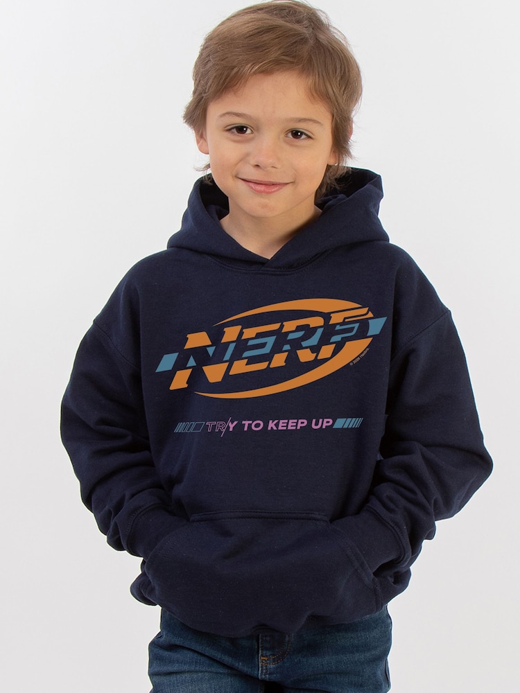 Rags & Rascals Blue Hasbro Nerf Try To Keep You Up Hoodie - Image 1 of 3