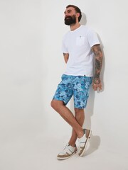 Joe Browns Blue Content Bold Floral Summer Shorts - Image 1 of 5