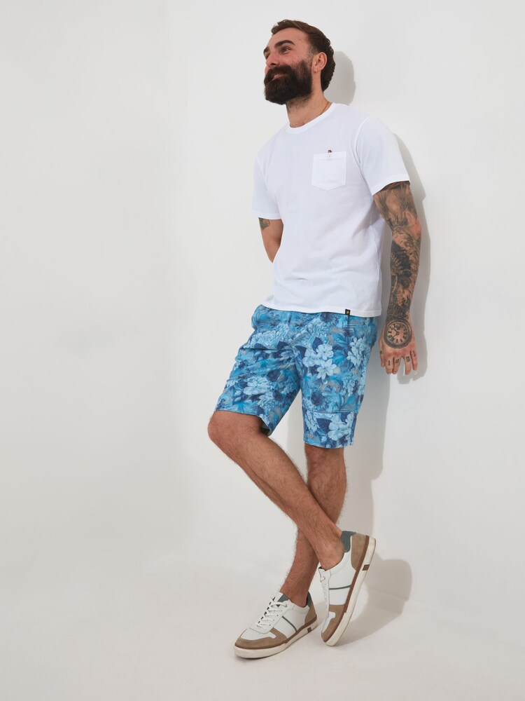 Joe Browns Blue Content Bold Floral Summer Shorts - Image 1 of 5