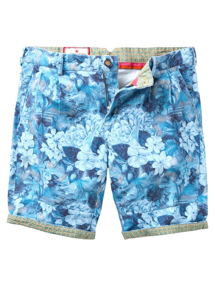 Joe Browns Blue Content Bold Floral Summer Shorts - Image 5 of 5