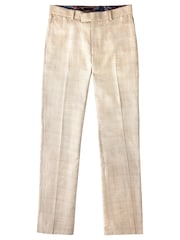 Joe Browns Cream Regular Fit Check Straight Leg Suit: Trousers - Image 5 of 5