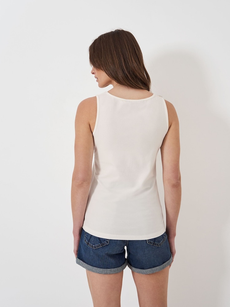 Crew Clothing White Classic Vest - Image 2 of 5