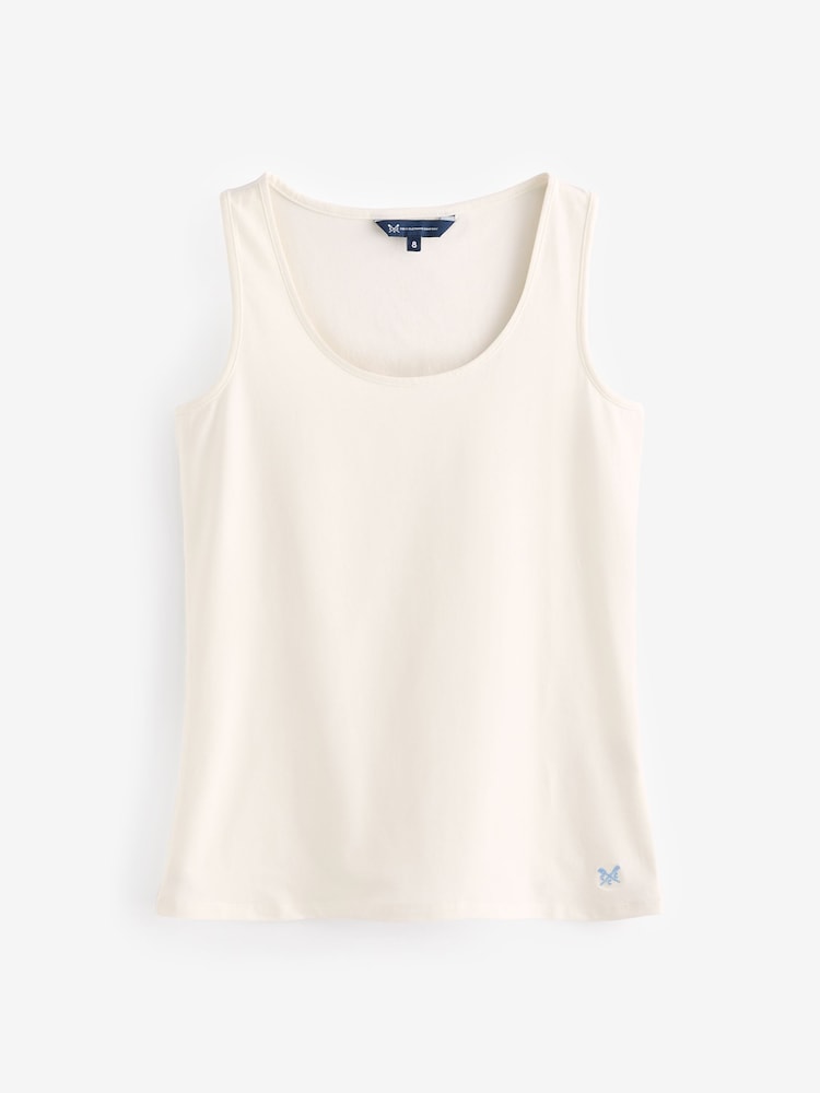 Crew Clothing White Classic Vest - Image 5 of 5