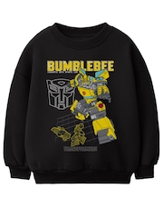 Rags & Rascals Black Hasbro Transformers Bumblebee Sweat Top - Image 2 of 2