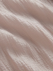 Blush Pink Sheer Textured Long Sleeve Shirt - Image 7 of 7