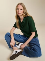 Baukjen Green Margaret Regenerative Cotton Polo Shirt - Image 2 of 4