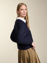 Baukjen Blue Fernanda Regenerative Cotton Rugby Top - Image 2 of 4