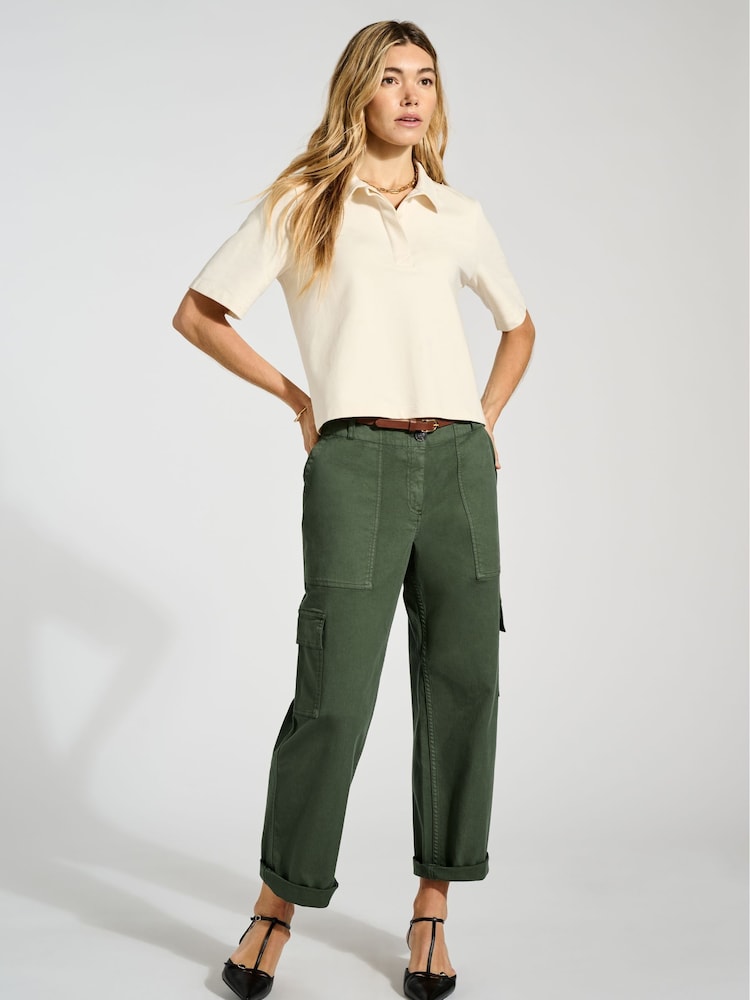 Baukjen Green Margaret Regenerative Cotton Polo Shirt - Image 2 of 5