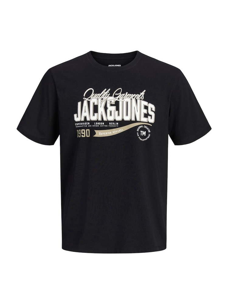 JACK & JONES Graphic Logo T-Shirt 3 Pack - Imagem 4 de 4