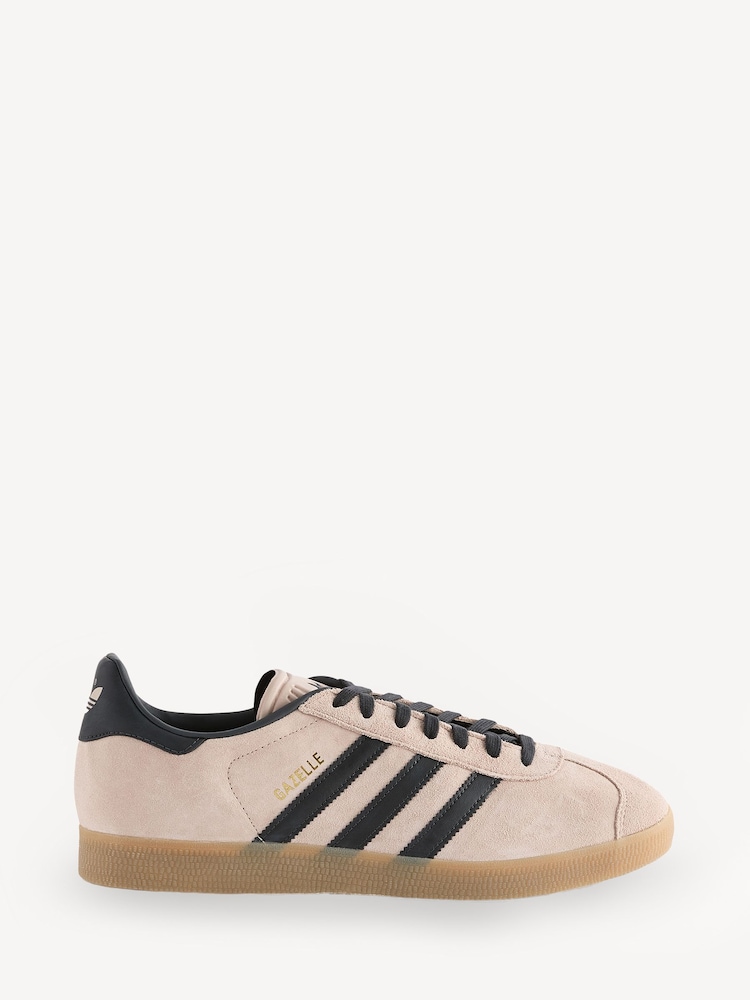 adidas Originals Pink/Navy Gazelle Trainers - Image 1 of 8