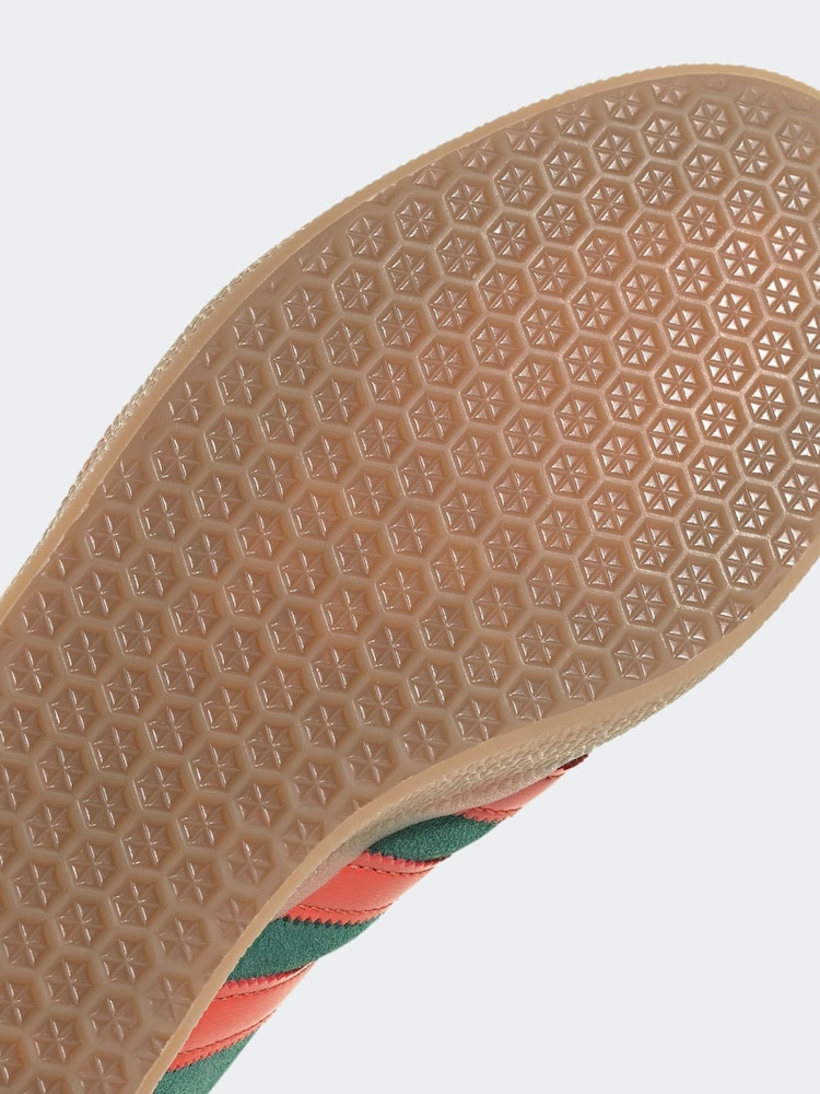 adidas Originals Green/Red Gazelle Trainers - Image 11 of 11