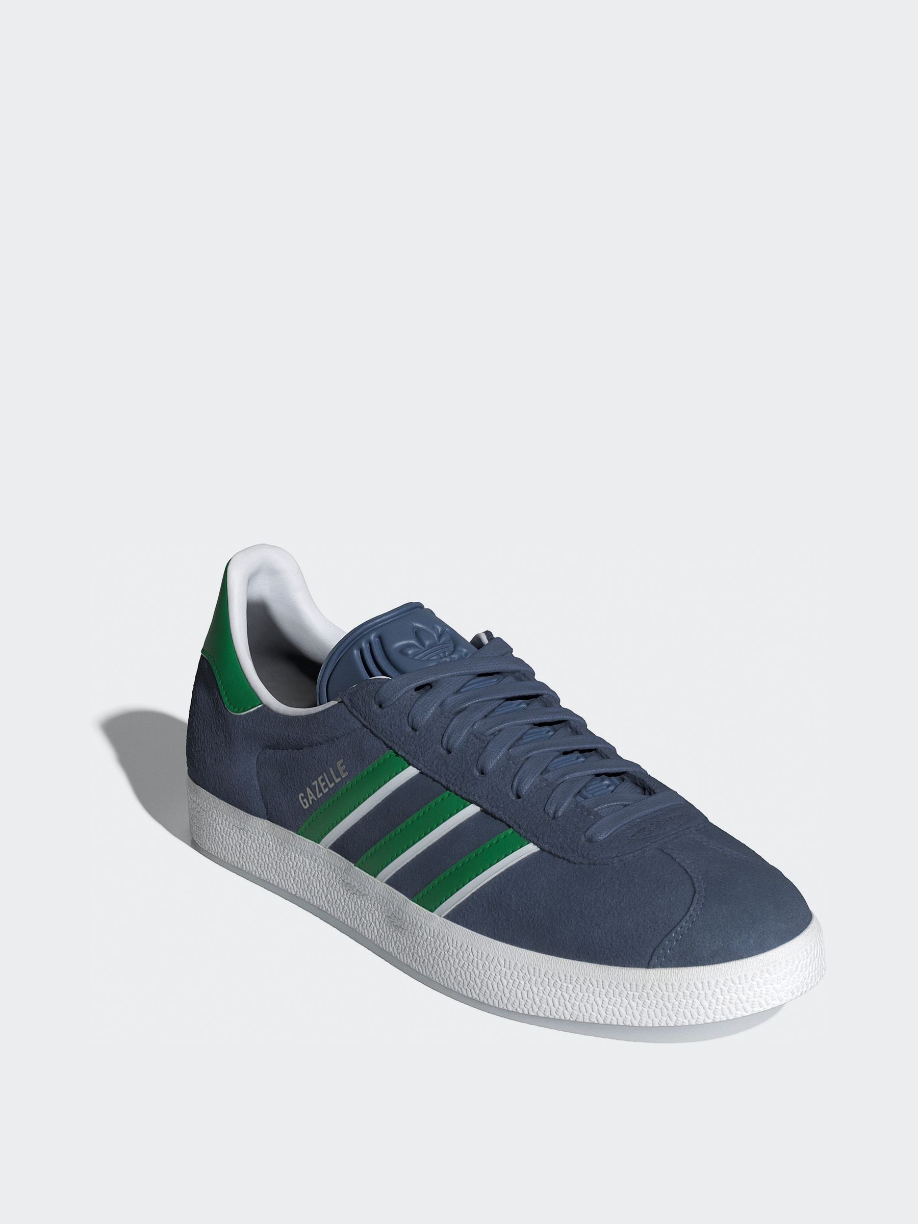 Buy adidas Originals Blue Green Gazelle Trainers from Next Luxembourg