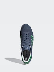 adidas Originals Blue/Green Gazelle Trainers - Image 8 of 8