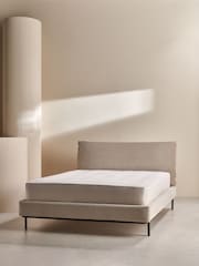 MADE.COM Cream Corduroy Harlow Bed Frame - Image 2 of 4