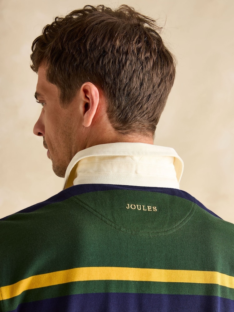 Joules Rugby Club Green & Navy Shirt - Image 5 of 7