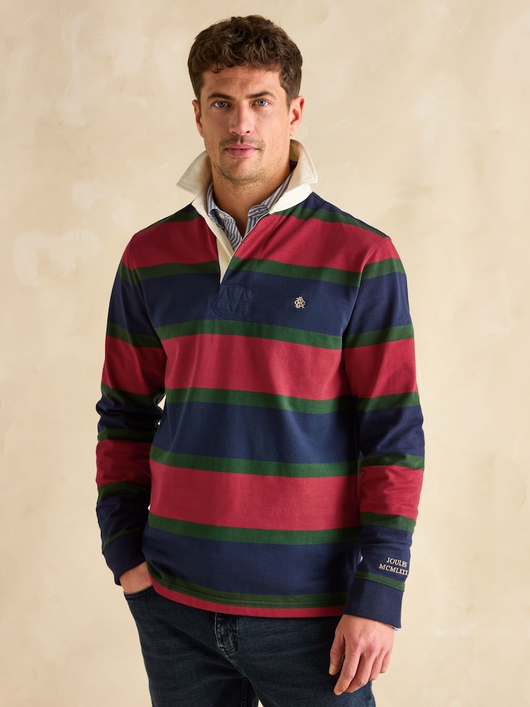 Joules Rugby Club Red & Navy Shirt - Image 1 of 8