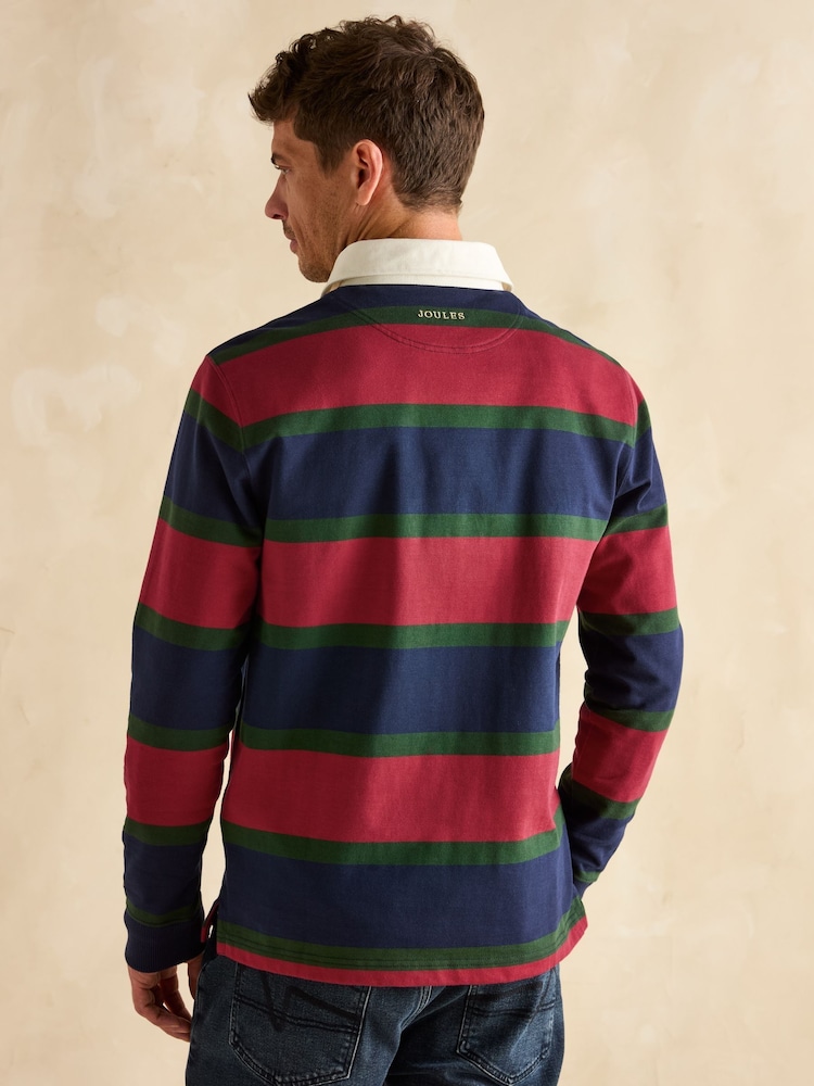 Joules Rugby Club Red & Navy Shirt - Image 2 of 8