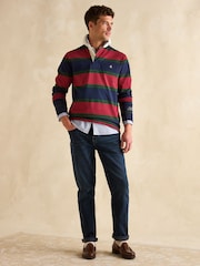 Joules Rugby Club Red & Navy Shirt - Image 3 of 8