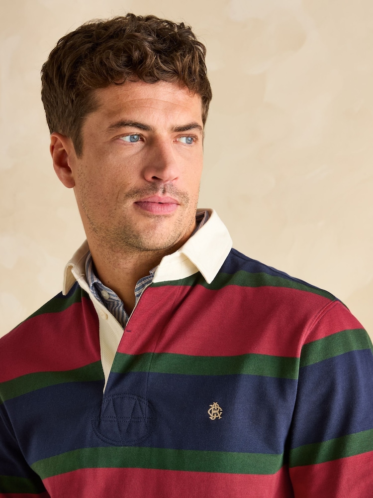 Joules Rugby Club Red & Navy Shirt - Image 5 of 8