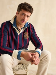 Joules Rugby Club Navy & Red Shirt - Image 3 of 9