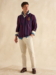 Joules Rugby Club Navy & Red Shirt - Image 6 of 9