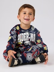 Name It Blue Spiderman Printed Sweatpants - Image 2 of 3