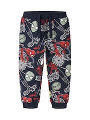 Name It Blue Spiderman Printed Sweatpants - Image 3 of 3