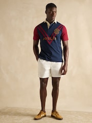 Azul marino/rojo - Joules Short Sleeve Rugby Club Shirt - Imagen 4 de 6
