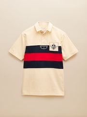 Crema - Joules Short Sleeve Rugby Club Shirt - Imagen 6 de 6
