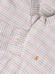 Joules Oxford Cream Check Long Sleeve Classic Fit Shirt - Image 1 of 8
