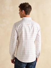 Joules Oxford Cream Check Long Sleeve Classic Fit Shirt - Image 3 of 8