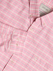 Joules Oxford Pink Check Long Sleeve Classic Fit Shirt - Image 1 of 9
