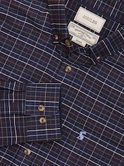Joules Oxford Navy Check Long Sleeve Classic Fit Shirt - Image 1 of 11