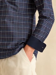 Joules Oxford Navy Check Long Sleeve Classic Fit Shirt - Image 10 of 11