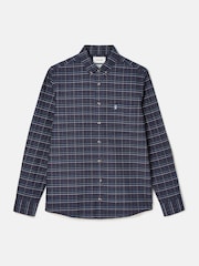 Joules Oxford Navy Check Long Sleeve Classic Fit Shirt - Image 11 of 11