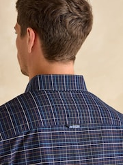 Joules Oxford Navy Check Long Sleeve Classic Fit Shirt - Image 9 of 11