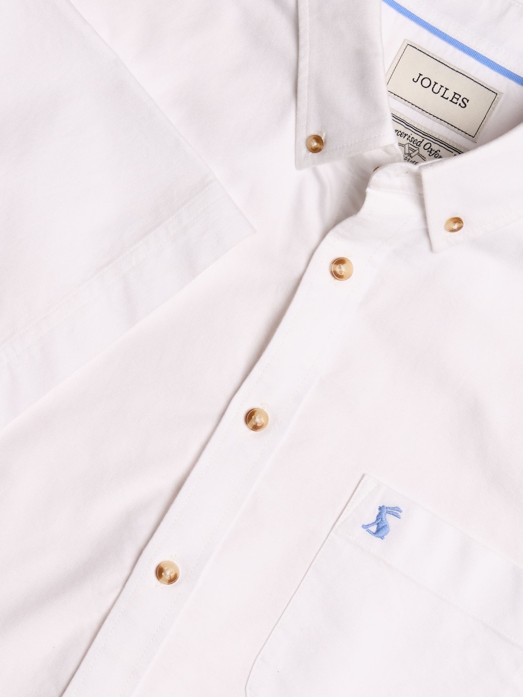 Joules Oxford White Short Sleeve Classic Fit Shirt - Image 1 of 9