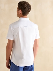 Joules Oxford White Short Sleeve Classic Fit Shirt - Image 4 of 9