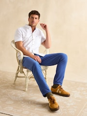 Joules Oxford White Short Sleeve Classic Fit Shirt - Image 5 of 9