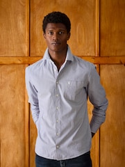 Joules Oxford Blue Stripe Classic Fit Shirt - Image 2 of 12