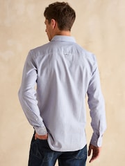 Joules Oxford Blue Stripe Classic Fit Shirt - Image 6 of 12